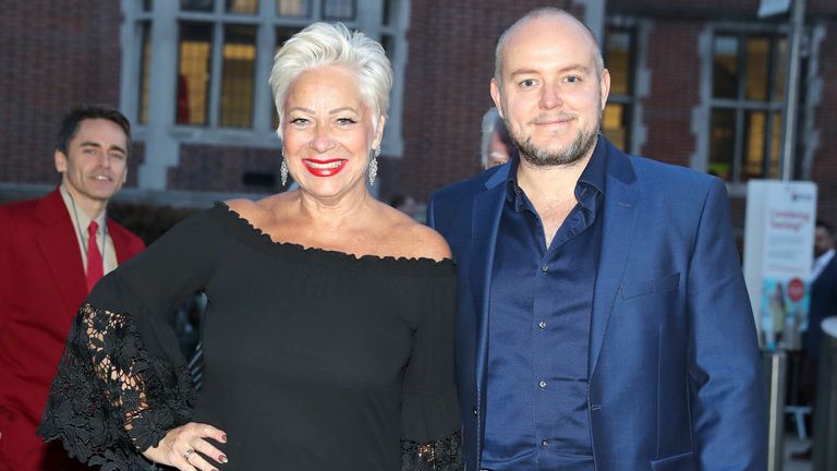 Denise Welch (left) and her husband Lincoln Townley (right)
