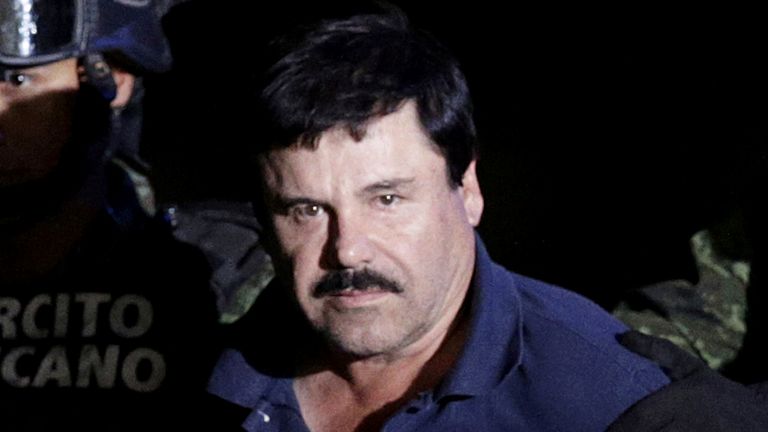 Drug lord Joaquin &#39;El Chapo&#39; Guzman in Mexico City in 2016