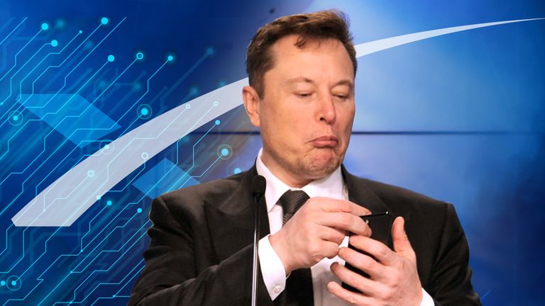 The five faces of Elon Musk / ONLY FOR FIVE FACES FEATURE