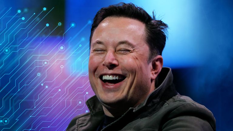 The five faces of Elon Musk / ONLY FOR FIVE FACES FEATURE