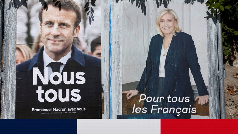 Emmanuel Macron e Marine Le Pen estavam nas urnas para a última eleição presidencial há cinco anos.