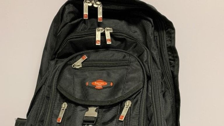 A rucksack similar to one Mr McKeever carried, which has not been found 