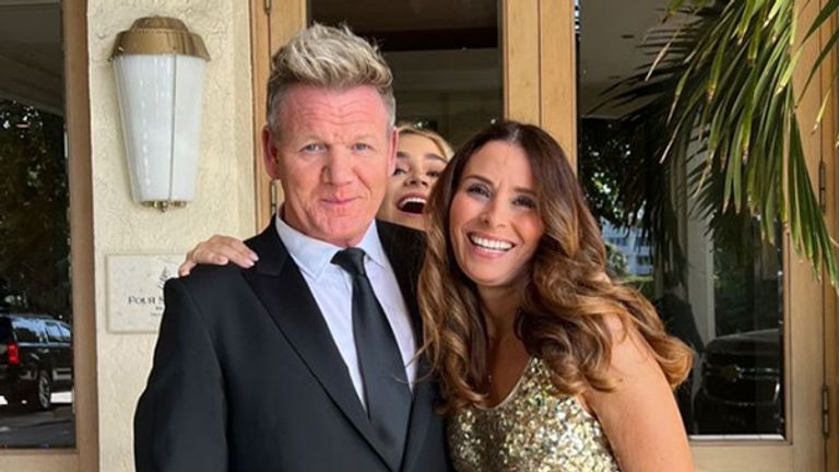 It was a family affair for the Ramsays - with Chef Gordon heading over with his wife and children. Pic: Instagram/@GordonRamsay