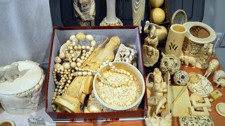 The seized ivory will be distributed to other forces