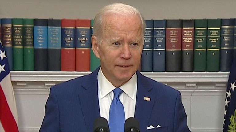 President Joe Biden announced that he has asked Congress for another $33bn (£26.5bn) to send to Ukraine.