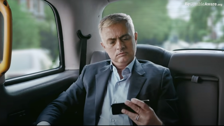 Jose Mourinho has appeared in a Paddy Power advert recently. Pic YouTube