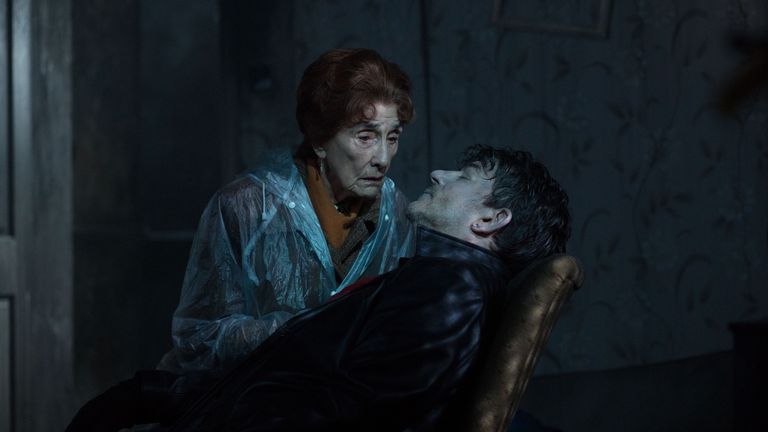  BBC undated handout photo of Dot Branning played by June Brown (left) and Nick Cotton played by John Altman during an episode of the popular BBC television programme EastEnders. Issue date: Monday April 4, 2022.