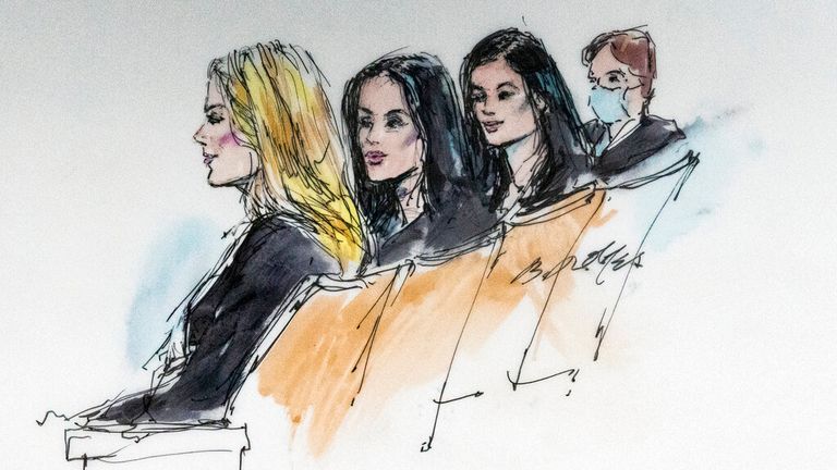 (LR) Khloe Kardashian, Kim Kardashian, Kylie Jenner, and Kris Jenner are the accused in the case