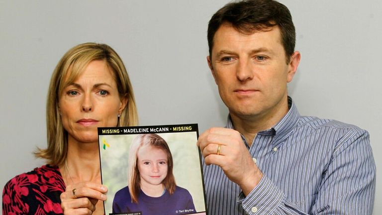 Kate and Gerry McCann have not given up hope that Madeleine is alive. Pic: AP 