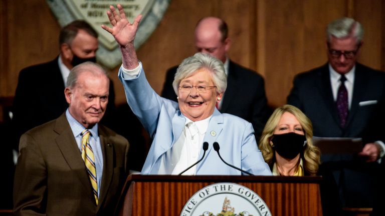 Alabama Governor Kay Ivey. Pic: AP