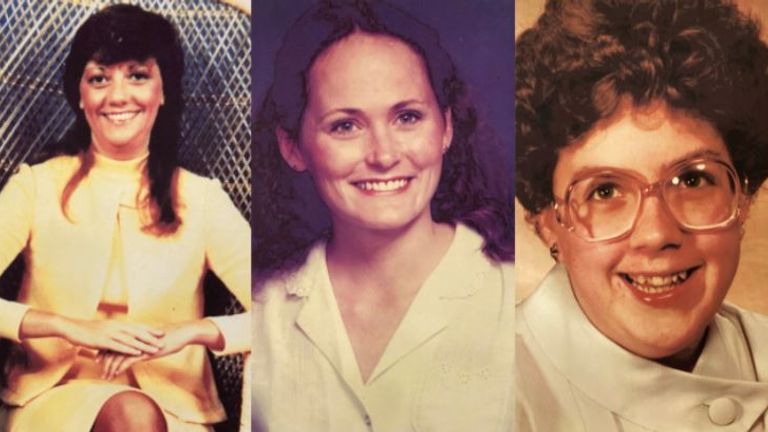 From left: Vicki Heath, Jeanne Gilbert and Margaret "Peggy" Gill were murdered by Harry Greenwell