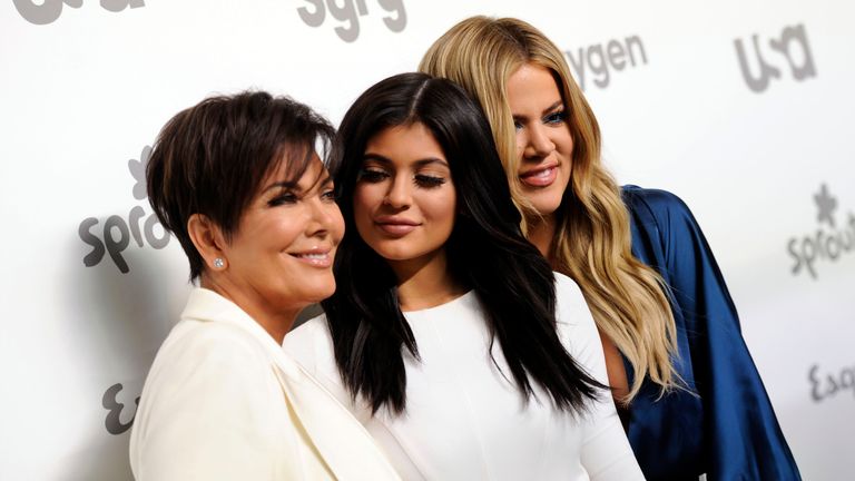  Television personalities Kris Jenner, from left, Kylie Jenner and Khloe Kardashian attend the NBCUniversal Cable Entertainment 2015 Upfront at The Javits Center on Thursday, May 14, 2015, in New York. On Monday, April 18, 2022, Kris and Kylie Jenner, along with Kim and Khloe Kardashian, sat in the front row of a Los Angeles courtroom as prospective jurors aired their feelings about the famous family and the four women, all defendants in a lawsuit brought by Rob Kardashian&#39;s former fiancée Blac 