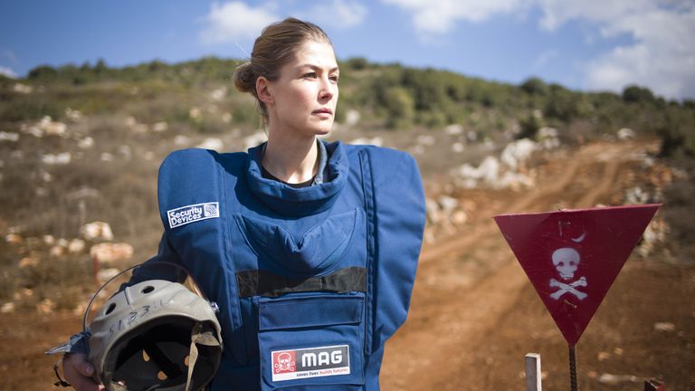 Actress Rosamund Pike has urged people to support the Unlock the Land appeal