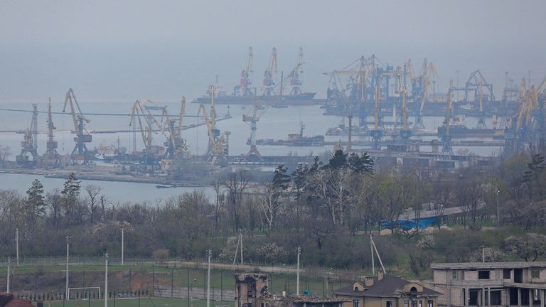 Mariupol port facilitates the export of Ukraine&#39;s steel, coal and grain to the rest of the world