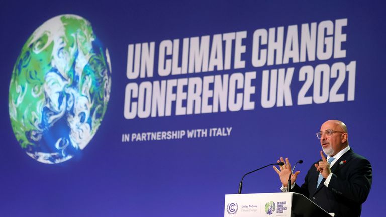 During COP26 Nadhim Zahawi said teachers will be supported in delivering climate change education through a new science curriculum in place by 2023

