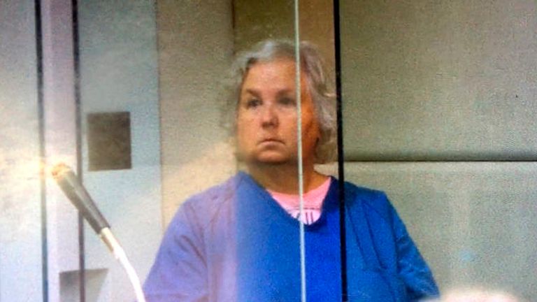 PIC FROM 2018
Nancy Crampton Brophy, 68, appeared in Multnomah County Circuit Court on Thursday, Sept. 6, 2018, on one count of murder with a firearm constituting domestic violence in the June death of her husband, Daniel Brophy, a chef at the Oregon Culinary Institute who was found shot in the school&#39;s kitchen. (Screen shot from video of court appearance)
