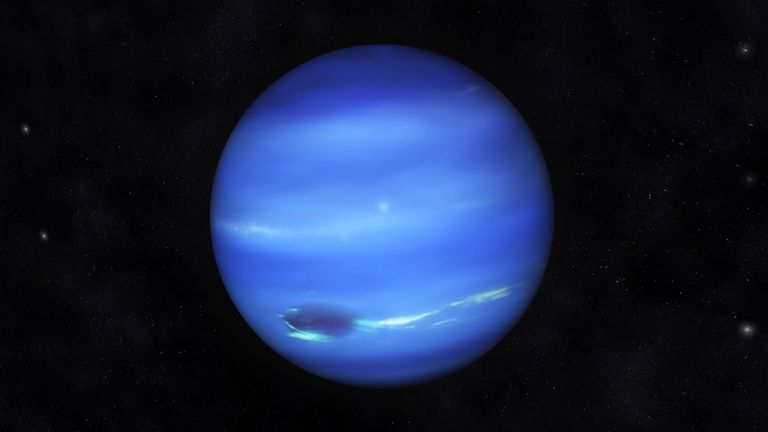 Digital illustration of Planet Neptune