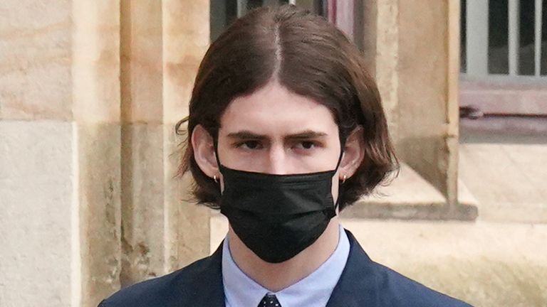 Previously unissued photo dated 28/03/22 of Noah Ponte arriving at Wood Green Crown Court in north London, where he was charged with affray relating to an incident at a Tesco Express in Hampstead, north-west London, in May 2019. Former model Ponte, 21, has been found not guilty of theft at the end of the trial on Friday following 31 minutes of jury deliberation. Picture date: Monday March 28, 2022.