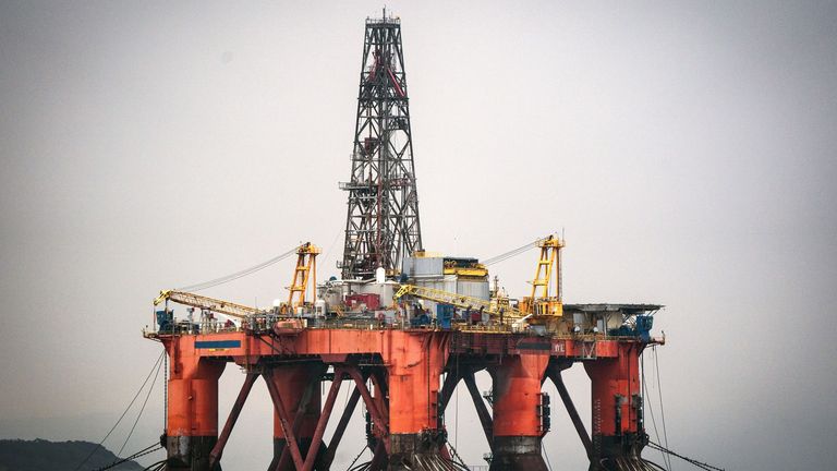 File photo dated 23/09/21 of a oil rig anchored in the Cromarty Firth, Invergordon, as weaning the UK off fossil fuels, not more drilling in the North Sea, is the best way to protect consumers from high energy prices, climate advisers have said.