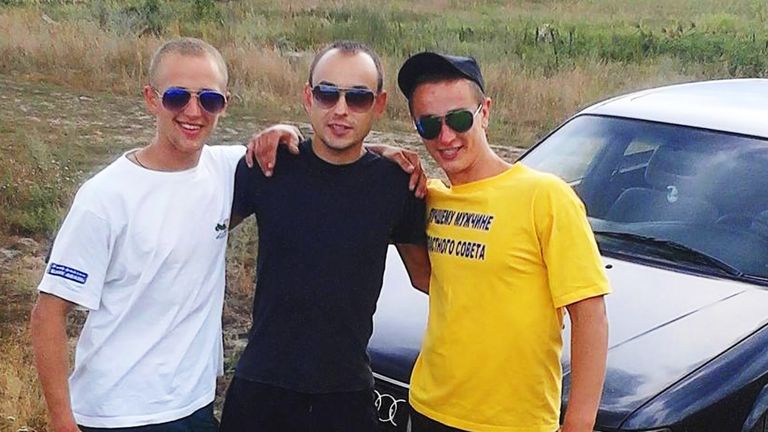 Pavel Kholodenko, left, and Viktor Balai, right, wanted to protect their country