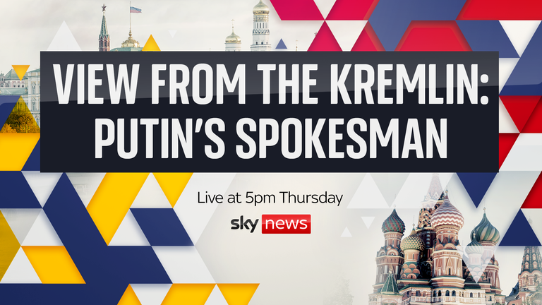 Sky's Mark Austin will interview Putin's press secretary Dmitry Peskov