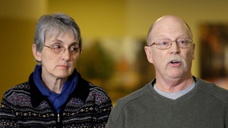 Peter Kassig'in ebeveynleri Ed ve Paula Kassig, 2014'te resmedildi. Resim: AP