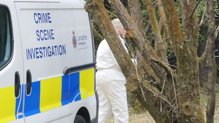 Police searching the Forest of Bowland