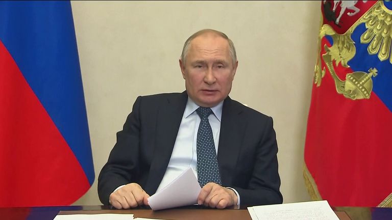 The Russian President, Vladimir Putin