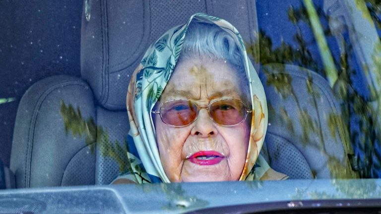 Queen pictured on her birthday in  Sandringham