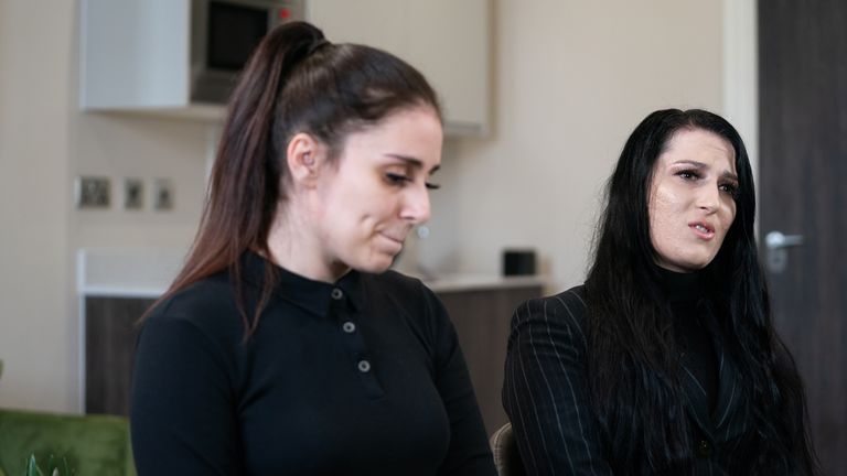 Sheradyn (left) and Rochelle Neave (right) the sisters of murdered schoolboy Rikki Neave