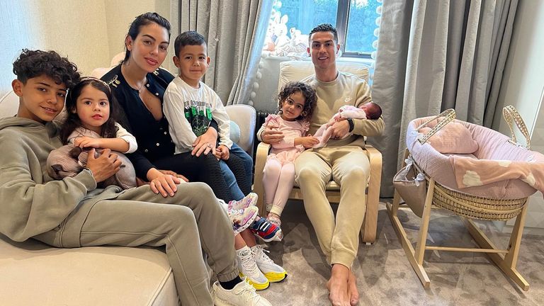 Cristiano Ronaldo brings newborn girl home after death of her twin. Pic: Cristiano Ronaldo Instagram
