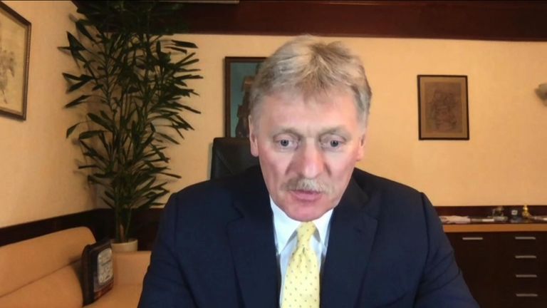 Peskov says that Russia has suffered