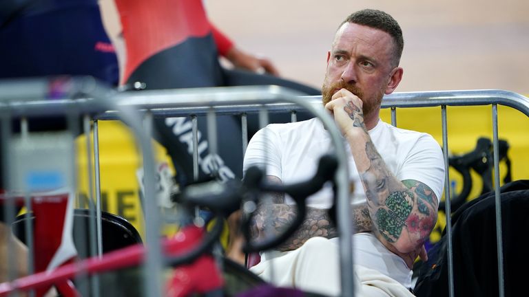Sir Bradley Wiggins during day one of the HSBC UK National Track Championships at the Geraint Thomas National Velodrome, Newport.
