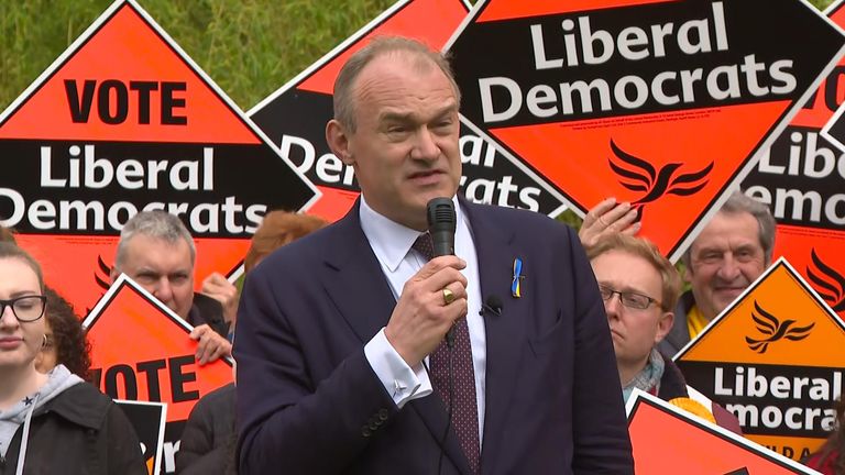 Sir Ed Davey says his party will address the cost of living crisis