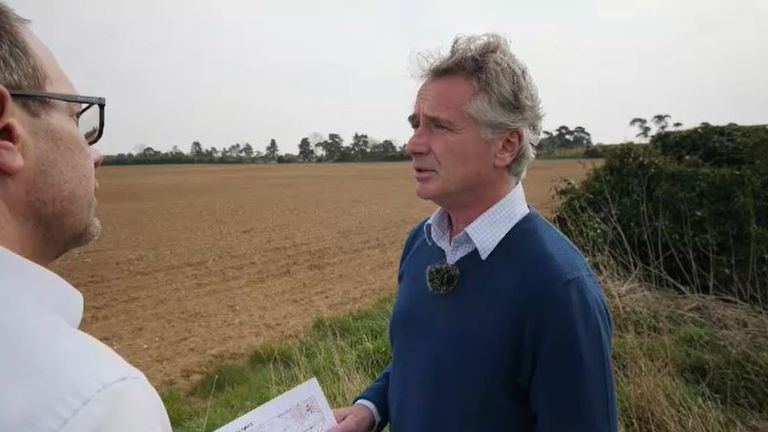 Nick Wright is part of the 'Say No to Sunnica' campaign group and a local farmer