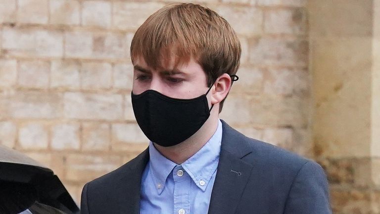 Previously unissued photo dated 28/03/22 of Sonny Starkey, 21, the grandson of musician Ringo Starr, arriving at Wood Green Crown Court in north London, where he was facing charges relating to an incident at a Tesco Express in Hampstead, north-west London, in May 2019. The judge has recorded not guilty pleas for Starkey, and Gene Appleton Gallagher, 20, the son of Liam Gallagher and Nicole Appleton, after prosecutors decided to bring no evidence, and bound them over - meaning they have promised 