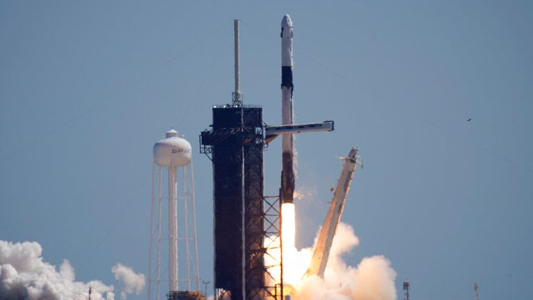 A SpaceX Falcon 