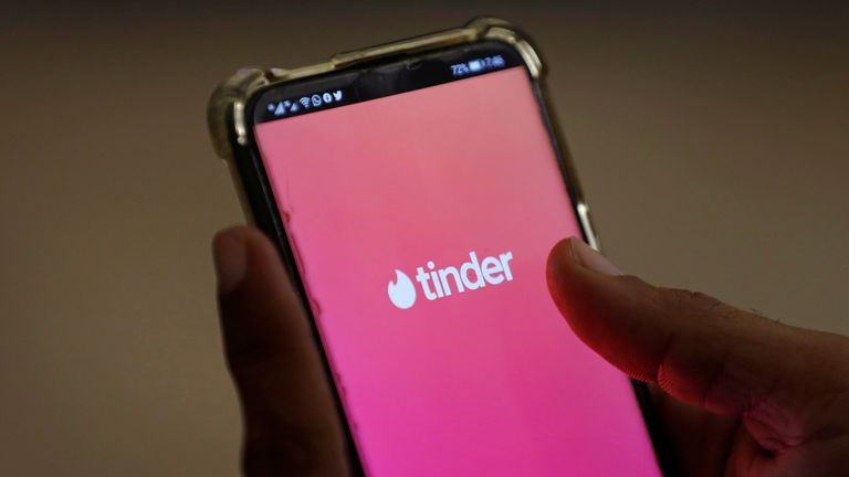 Tinder dating app.file picture