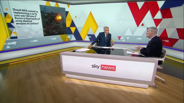 A Sky News Q & A special on the War in Ukraine with Dermot Murnaghan and military expert, Professor Michael Clarke.