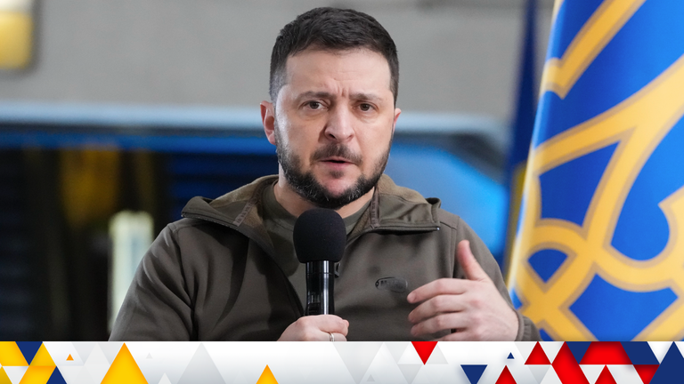 Ukrainian President Volodymyr Zelenskyy said talks with his US visitors would cover the "powerful, heavy weapons" Ukraine needs