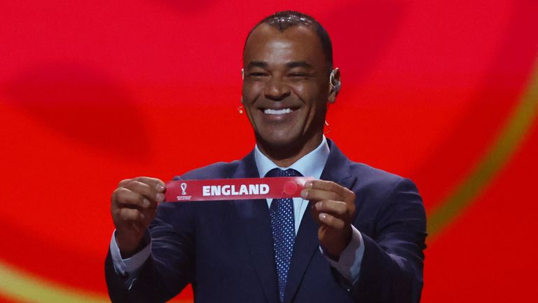 England were drawn in Group B