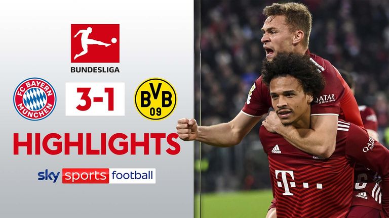 bånd Dejlig kærtegn Bayern Munich 3-1 Borussia Dortmund | Bundesliga highlights | Video | Watch  TV Show | Sky Sports
