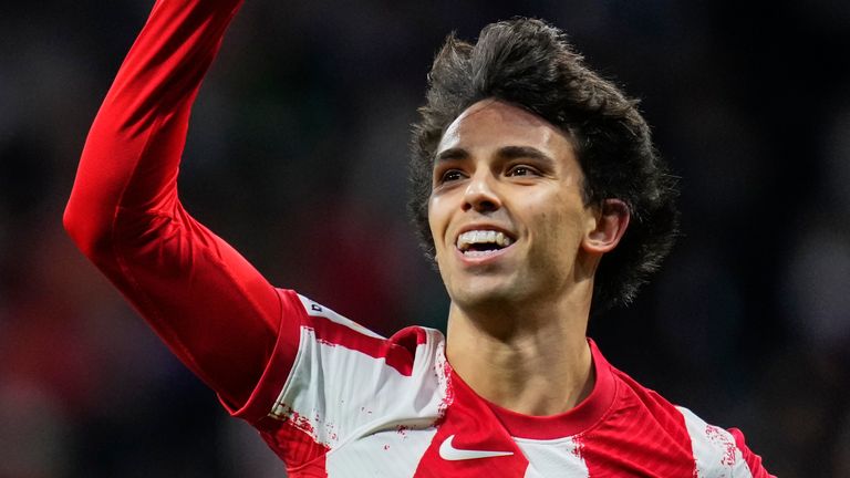 Joao Felix has scored seven goals in his last eight games, including two in a 4-1 win over Alaves on Saturday