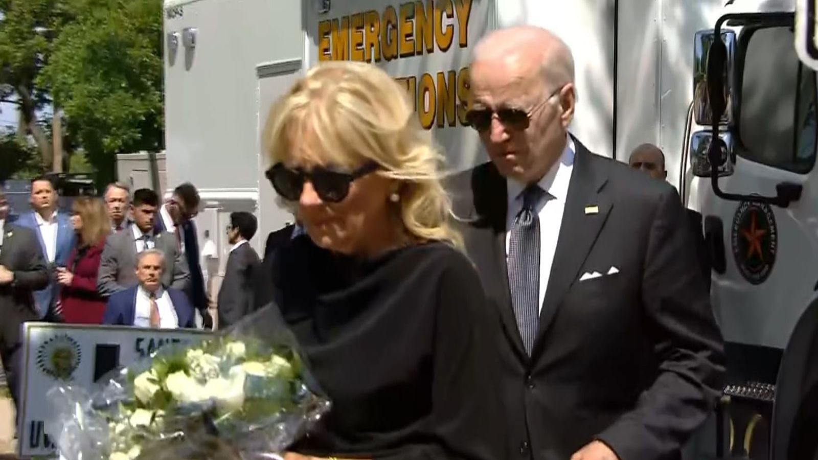 Uvalde shooting President Joe Biden and First Lady Jill Biden visit