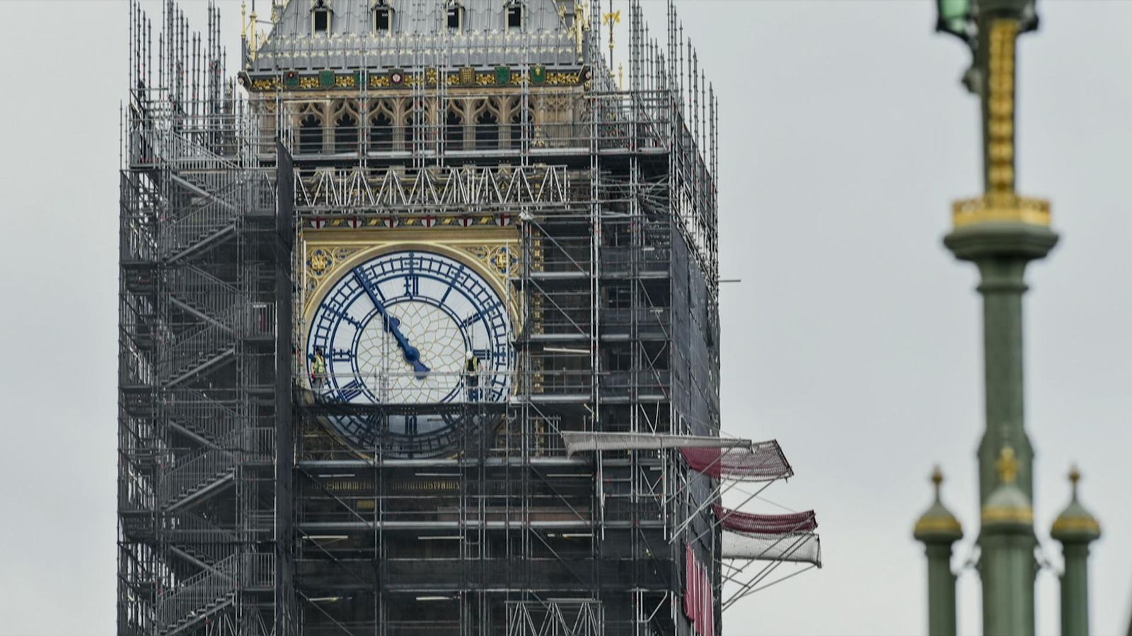 Big Ben is back telling the time - and the bongs will soon ring out again