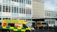 Ambulance crews at City Hospital in Birmingham. West Midlands Ambulance Service has experienced its busiest day on record as hospitals struggle to cope with an influx of coronavirus cases. On Monday, the service dealt with 5,383 calls in 24 hours. The previous record was 5,001 calls in March 2018.
