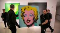 Shot Sage Blue Marilyn by Andy Warhol. Pic: Associated Press