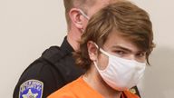 Buffalo shooting suspect, Payton S. Gendron, appears in court accused of killing 10 people in a live-streamed supermarket shooting in a Black neighborhood of Buffalo, New York, U.S., May 19, 2022. REUTERS/Brendan McDermid TPX IMAGES OF THE DAY 