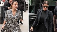 Coleen Rooney arrives at the Royal Courts Of Justice, London, as the high-profile libel battle between Rebekah Vardy 