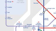 Undated handout issued by Transport for London (TfL) of a new Tube map with the Elizabeth line included for the first time. Issue date: Thursday May 19, 2022.